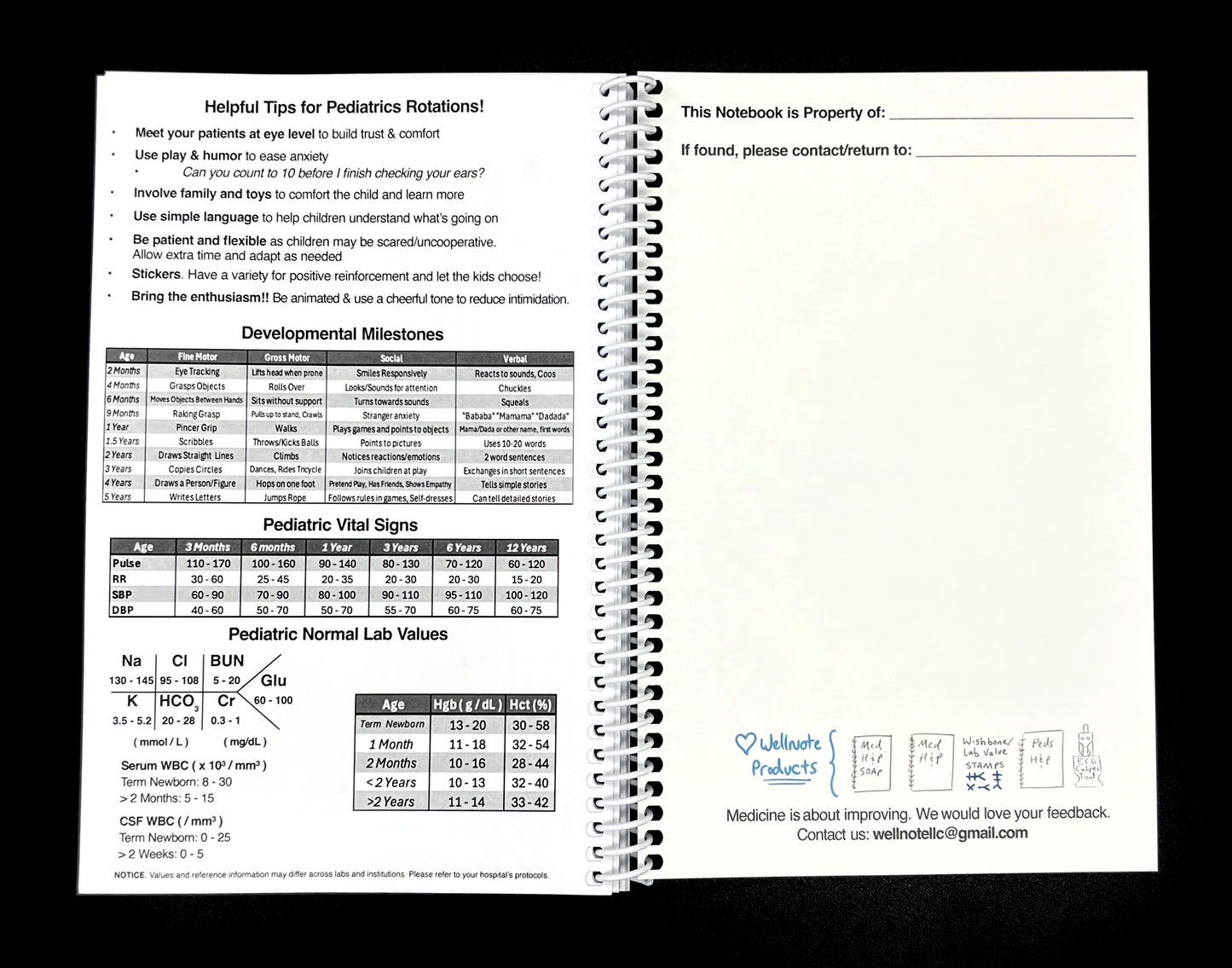 Clinical Pediatrics History & Physical Notebook - H&P for a Perfect Presentation